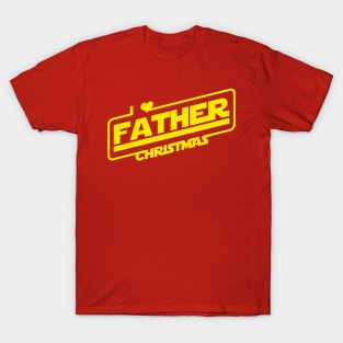 I Love Father Christmas Sci-fi Inspired Santa Claus Slogan T-Shirt